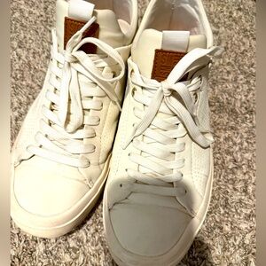 Steve Madden Men's White Casual Lace-Up Sneakers 9.5
